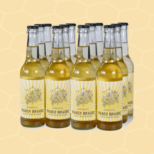 Zwölfer-Pack Wabenbrause Kräuterlimonade von Bienenwixe.