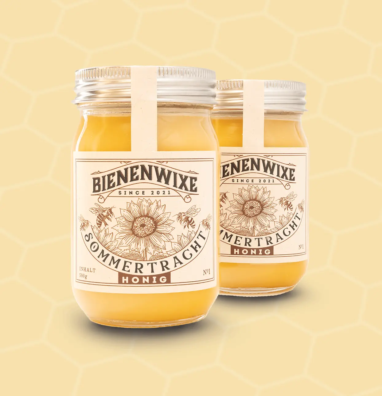 Sommertrachthonig im Glas von Bienenwixe – Cremiger Honig direkt vom Imker