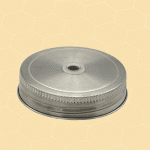 Bienenwixe Edelstahl Trinkdeckel für Upcycling-Honiggläser